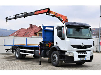 Flakbil Renault Premium 320 DXI Pritsche 8,30m+Kran/Funk*