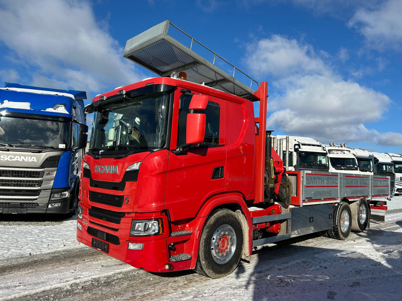 Flakbil Scania G 450 6x2 PALFINGER PK26002 / TULOSSA