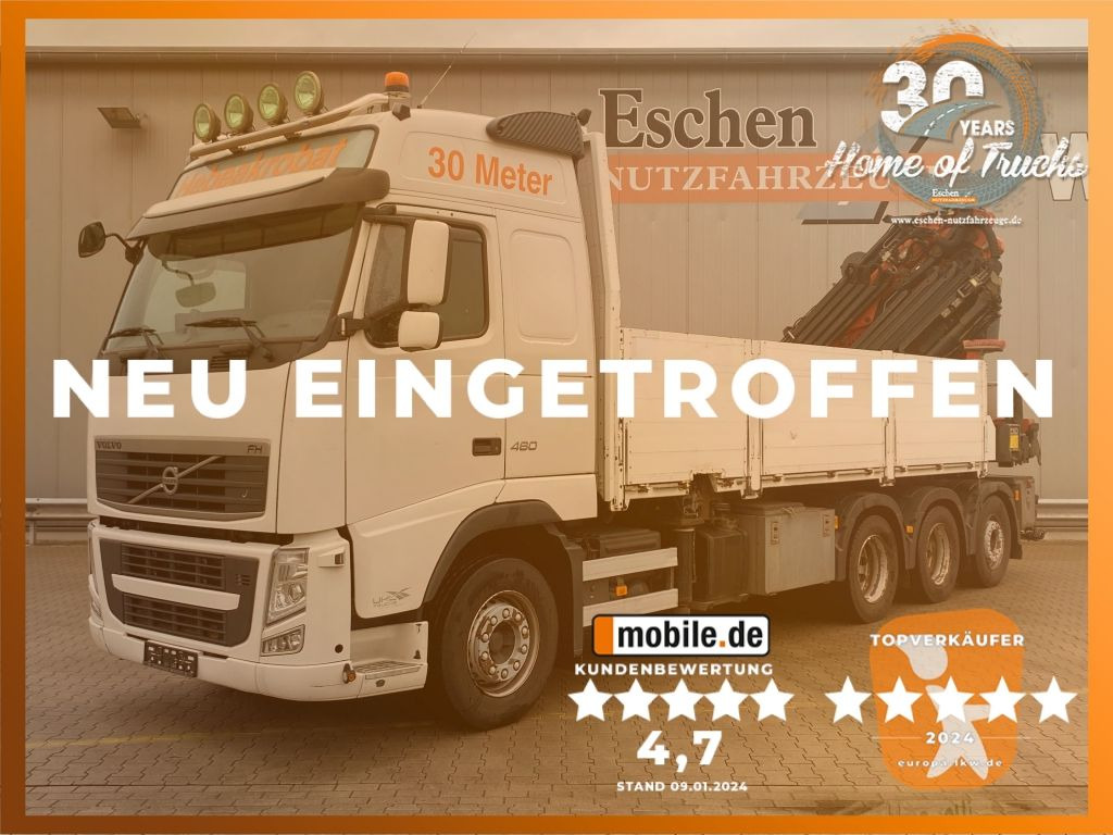Flakbil Volvo FH460 8x4 Palfinger PK53002SH+JIB+Seilwinde