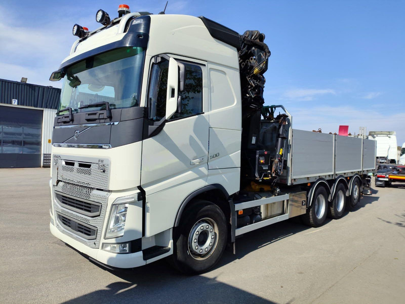 Flakbil Volvo FH 500 | 8X4 | HIAB 408 E-6 | JIB 70X-4 | TULOSSA
