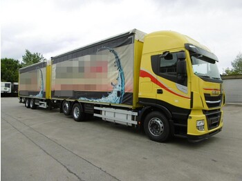 Dryckestransport lastbil IVECO Stralis 460 Getränke kompl. Zug LBW Euro 6: bild 1