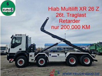 Lastväxlare lastbil Iveco AD 340T45 8x4 Hiab-Multilift Retarder nur 200TKM: bild 1