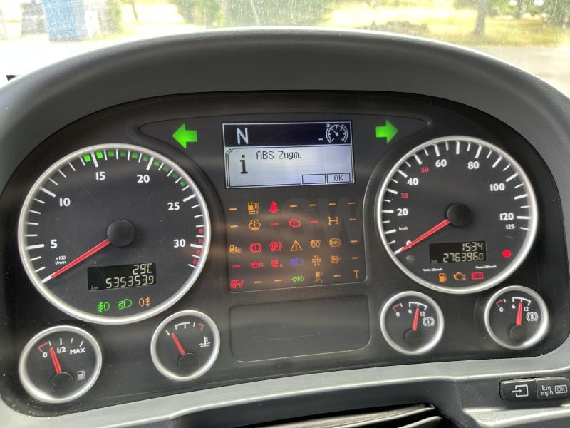 Kapellbil MAN MAN 8.180 Zug mit SAXAS 1-Achs Anh Topsleeper