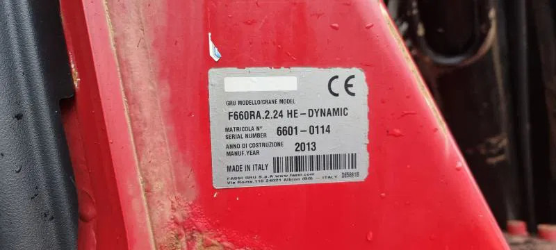 Kranbil Mercedes-Benz AK 8X8 FASSI 660 EINZELBER SEILWINDE