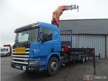 Kranbil Scania P94 GB 6X2 GRUA PALFINGER PK32080