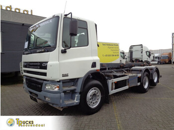 DAF CF 75.310 + Manual +bladvering+ container system + 304119 KM! - lastbil med kabelsystem
