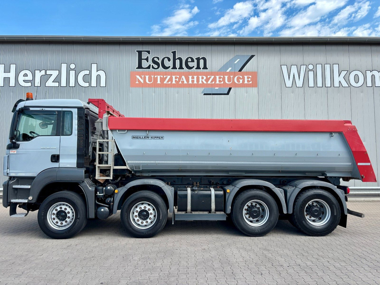 Liftdumper lastbil MAN TGS 35.420 8x4 BL | MEILLER*Rollplane*Navi*Klima