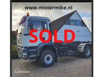 Ny Containerbil/ Växelflak lastbil MAN 26.350, Full Spring, New tyres, Belgium: bild 1