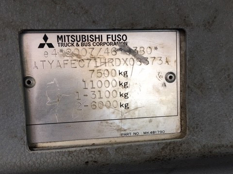 Tippbil lastbil Mitsubishi Fuso Canter 7C15 4x2 RHD tipper: bild 16