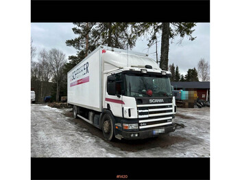 Lastbil med skåp Scania P94D Van with opening side and tail lift: bild 1