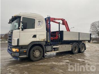 Lastväxlare lastbil, Kranbil Scania R124 GB 6X2 NZ470: bild 1