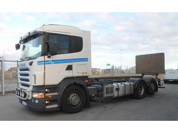 Containerbil/ Växelflak lastbil Scania R420 LB 6X2*4 MNB +Bakgavellyft: bild 1