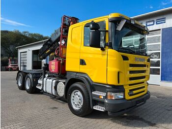 Kranbil Scania R480 6x4 Langholz mit Kran Jonsered Big Jon: bild 1