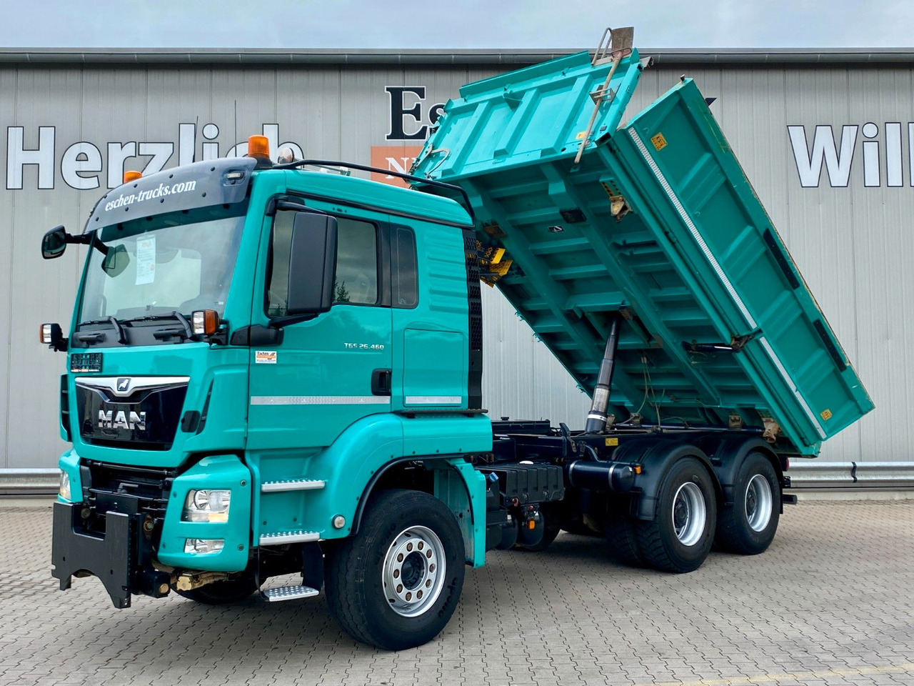 Tippbil lastbil MAN 26.460 6x4|MEILLER/Bordmatik*Navi*Kommunalschild