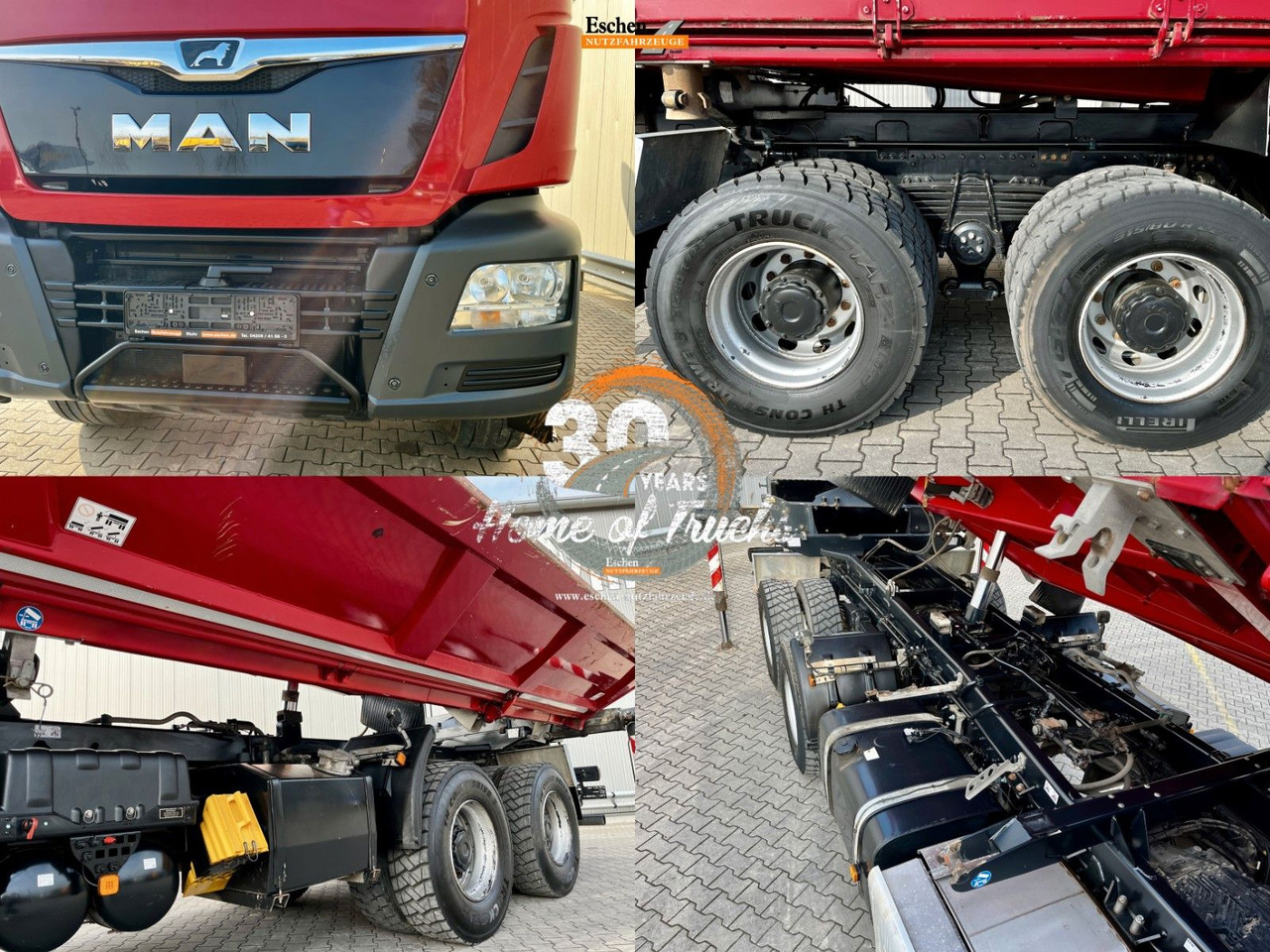 Tippbil lastbil MAN TGS 26.460 6x4BB|Palfinger M12L83 Kran*Bordmatik