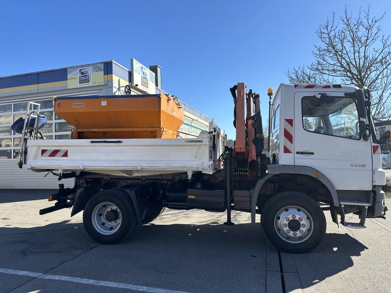 Tippbil lastbil Mercedes 5 x Atego 1318 AK Allrad Kran Palfinger 7001