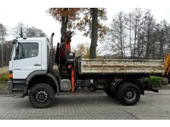 Tippbil lastbil Mercedes-Benz 1823 Atego mit Atlas Ladekran