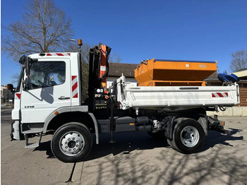 Tippbil lastbil Mercedes-Benz Atego 1318 5 x AK Allrad Kran Palfinger 7001