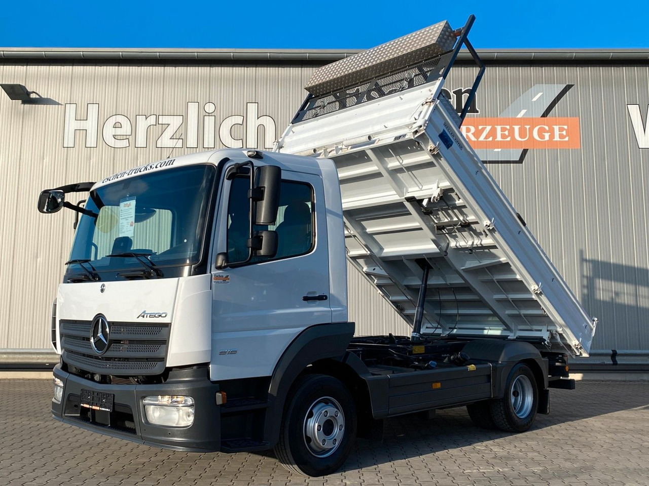 Tippbil lastbil Mercedes-Benz Atego NEW 816 K MEILLER-3-S-Kipper*Klima*3 Sitze