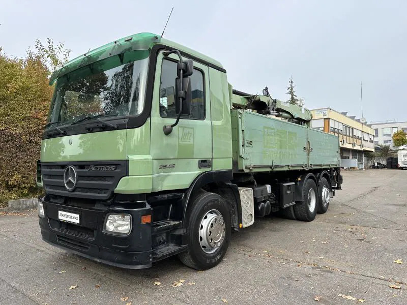 Tippbil lastbil Mercedes-Benz DB 2546 LL 6x2 Kranwagen 2-Seit.Kipper Lenkachse