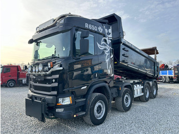 Tippbil lastbil Scania R 650 8x4 / V8 / TULOSSA