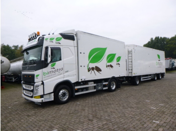 Tippbil lastbil Volvo FH13 500 Euro 6 4x2 tipper + walking floor drawbar trailer
