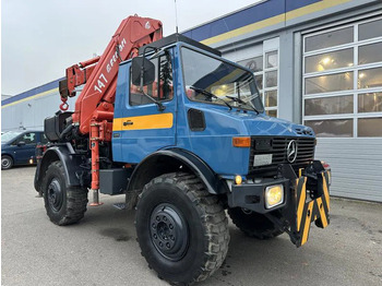 Lastbil Unimog U 1500 (425) Ferrari Kran 147.2A*Jib* TÜV NEU!