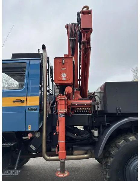 Lastbil Unimog U 1500 (425) Ferrari Kran 147.2A*Jib* TÜV NEU!