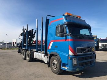 Lastbil, Kranbil för transportering trä Volvo FH 12 460 6x4 Holztransporter mit Loglift Kran und Greifer: bild 1