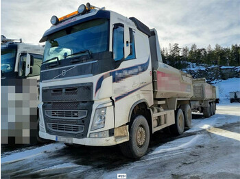 Tippbil lastbil Volvo FH 540 6x4 Tipper truck with Sørling trailer.: bild 1