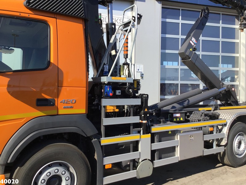 Lastväxlare lastbil, Kranbil Volvo FM 420 8x2 HMF 28 ton/meter laadkraan Welvaarts weighing system: bild 6