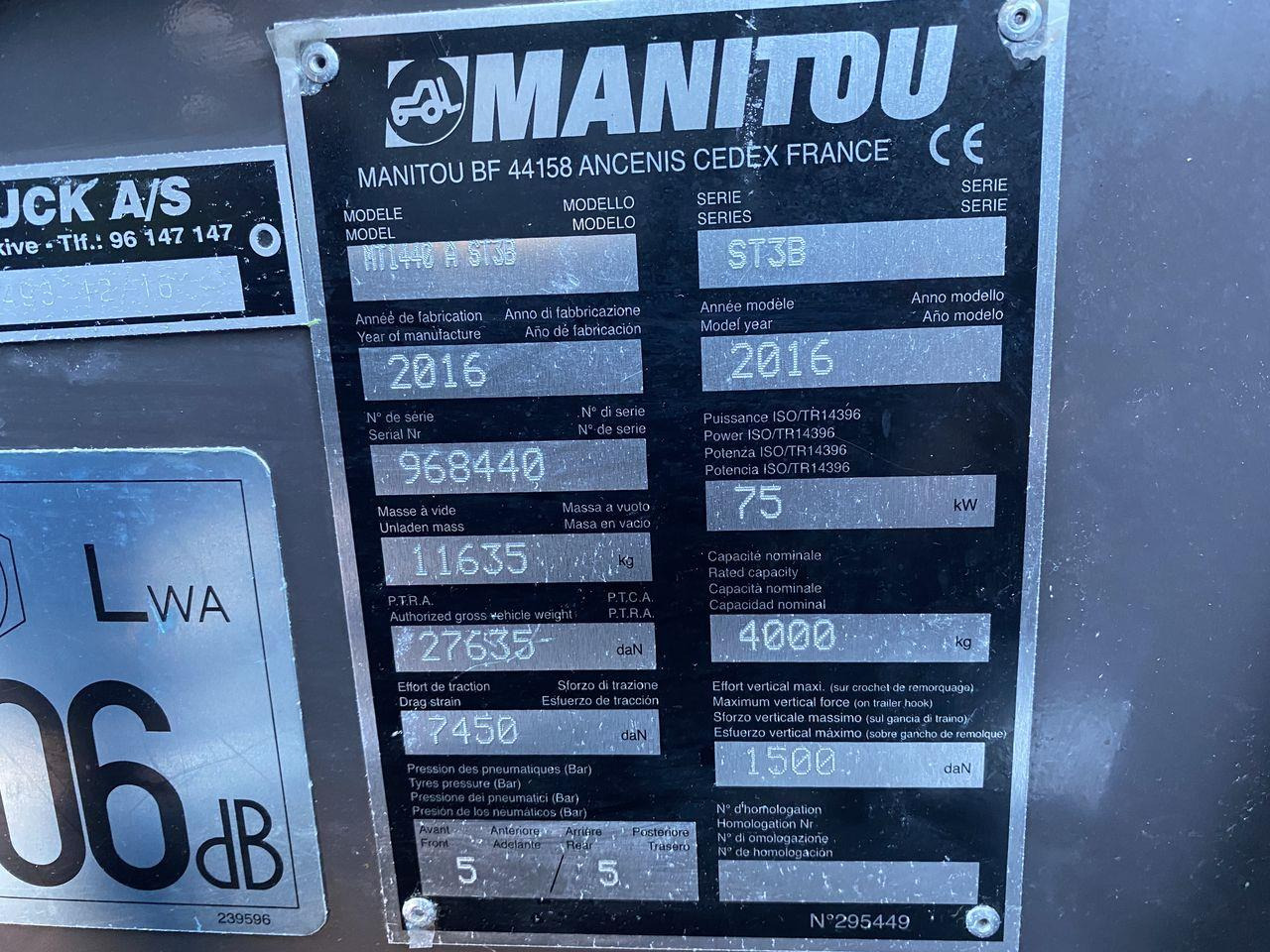 Teleskoplastar Manitou MT1440A ST3B
