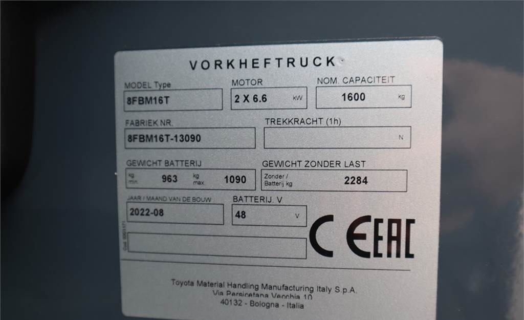 Dieseltruck Toyota 8FBM16T Valid inspection, *Guarantee! Electric, 55: bild 17