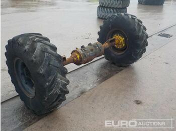 Däck Wheels and Axle to suit Site Dumper