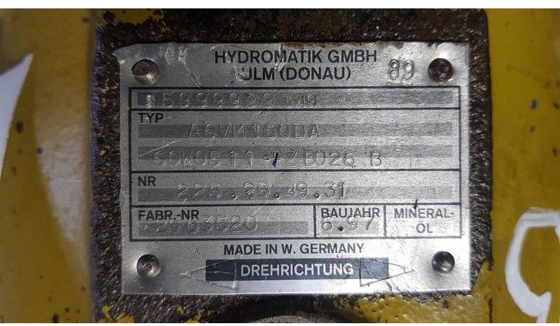 Hydraulik Hydromatik A6VM160DA/60W - Schaeff - Drive motor/Fahrmotor: bild 4
