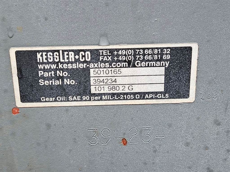 Axel och reservdelar för Byggmaskiner Liebherr LH80-5010165-Kessler+CO 101.980.2G-Axle/Achse: bild 8