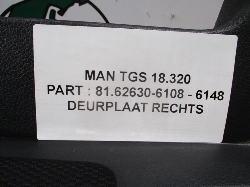 Hytt och interiör för Lastbil MAN 81.62630-6108 DEUR PLAAT TGS: bild 2
