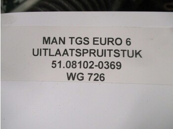 Avgasgrenrör för Lastbil MAN TGS 51.08102-0369 UITLAATSPRUITSTUK EURO 6: bild 2