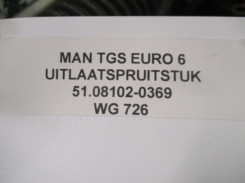 Avgasgrenrör för Lastbil MAN TGS 51.08102-0369 UITLAATSPRUITSTUK EURO 6: bild 2