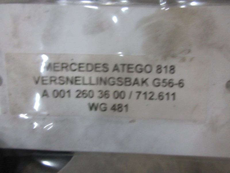 Växellåda för Lastbil Mercedes-Benz ATEGO A 001 260 36 00 TRANSMISSIE G56-6 712.611: bild 7