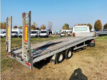 Biltransportbil semitrailer EGYEDI Veldhuizen Gépszállító tréler BE félpót