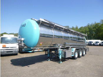 Tanktrailer för transportering livsmedel Burg Food tank inox 26.8 m3 / 1 comp + pump: bild 1