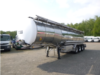 Tanktrailer för transportering livsmedel Burg Food tank inox 30.5 m3 / 3 comp + pump: bild 1