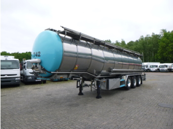 Tanktrailer för transportering livsmedel Burg Food tank inox 32.5 m3 / 3 comp + pump: bild 1