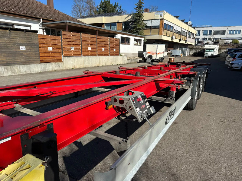 Containerbil/ Växelflak semitrailer Fliegl Containerchassis für 2 Wechselbrücken 15 m extralang!