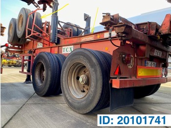 Containerbil/ växelflak semitrailer Fruehauf Skelet 20 ft