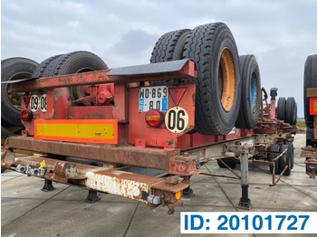 Containerbil/ växelflak semitrailer Fruehauf Skelet 20 ft