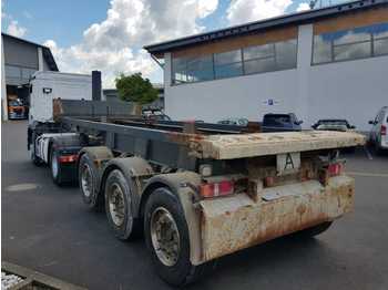 Containerbil/ växelflak semitrailer Jung KSA-34/20 Kippchassis Wechselfahrgest.