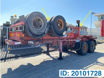 Containerbil/ växelflak semitrailer Renders Skelet 20 ft