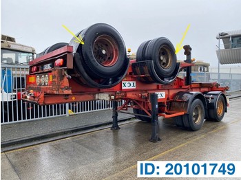 Containerbil/ växelflak semitrailer Renders Skelet 20 ft